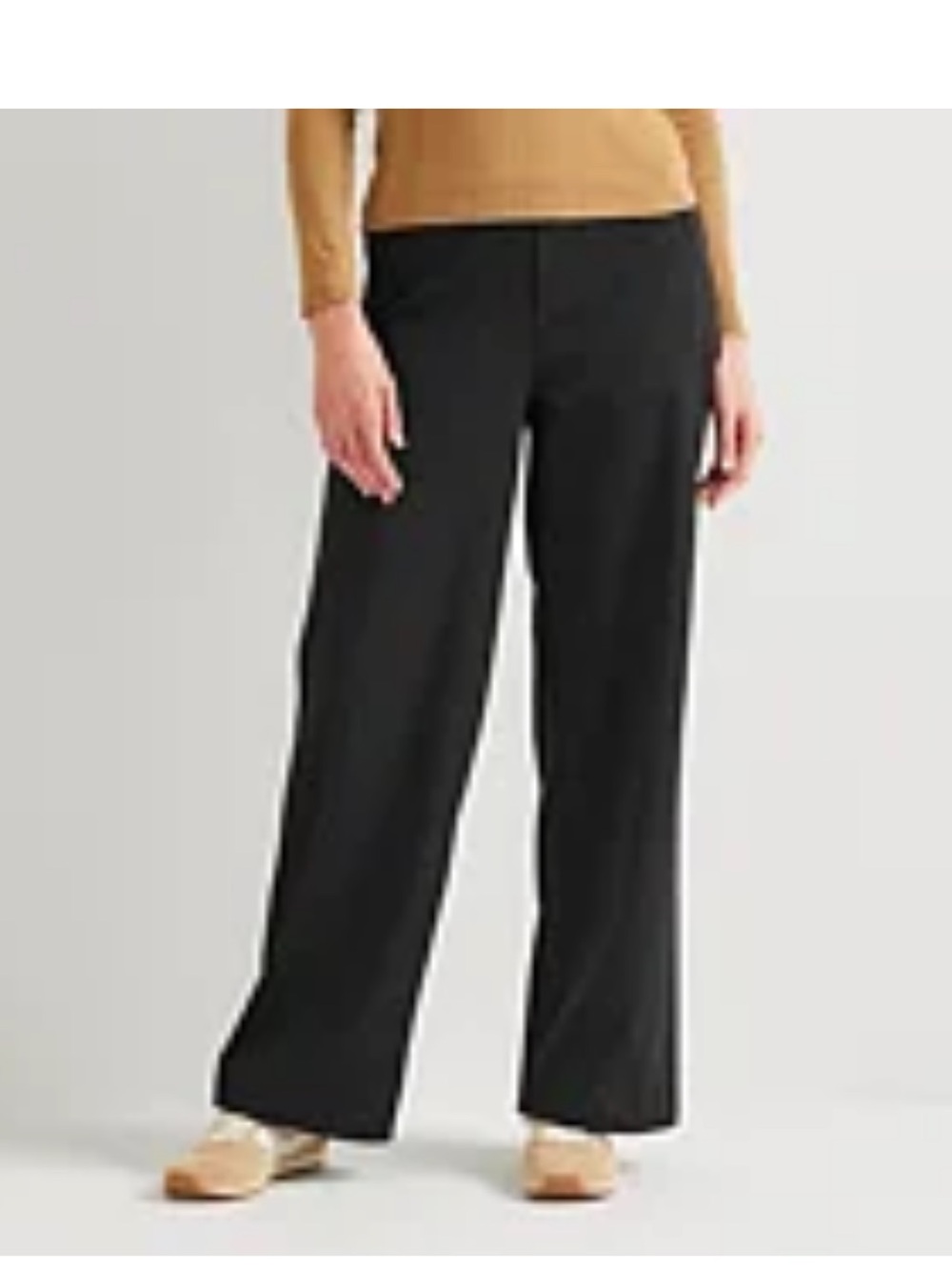 Eddie Bauer Wide-Leg wayfarer Travel Pants - Black